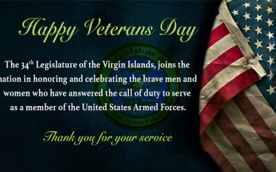 34th Legislature Salutes Our Veterans for Their Valor and Dedication to our Great Country