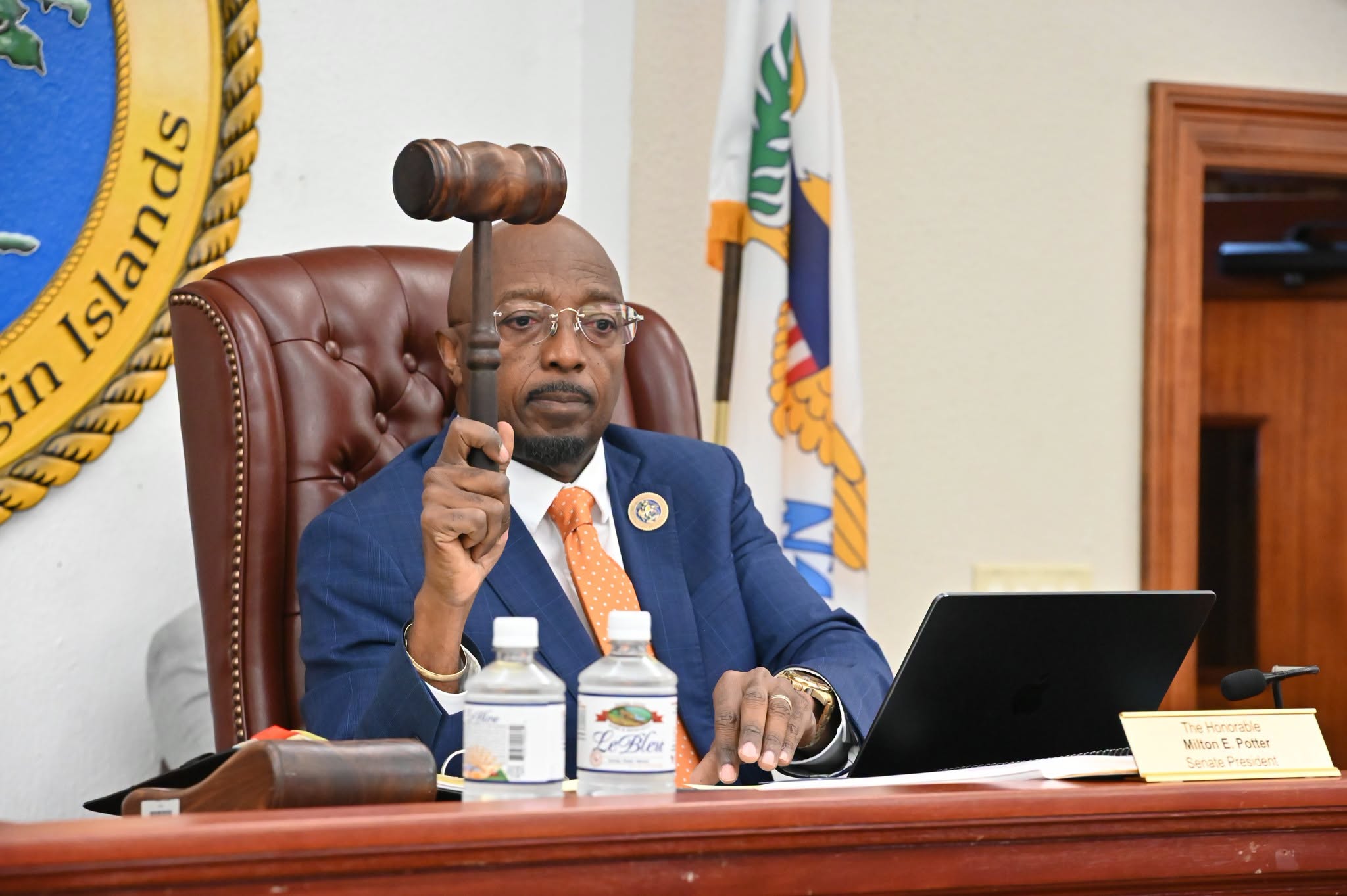 Senate President Milton E. Potter chairs the Committee of the Whole, held on June 26, 2026